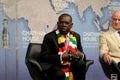 Sibusiso Busi Moyo, ZimbabweÃ¢â¬â¢s foreign minister, gives a talk on his countryÃ¢â¬â¢s foreign policy